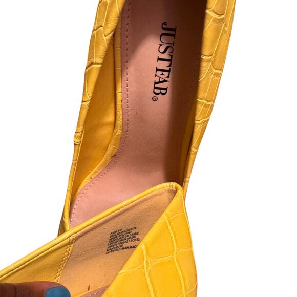 JustFab Yellow Size 8.5 - Picture 5 of 6